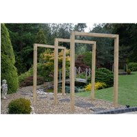 Wooden Garden Arch - Sleeper Arch - 2400mm x 1600mm x 95mm - Set of 3