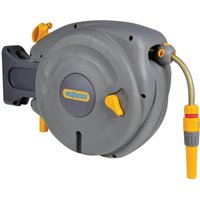 Hozelock Wall Mounted Auto Hose Reel 1/2" / 12.5mm 10m Grey & Yellow