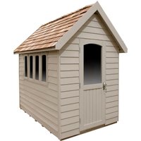 Retreat Natural Cream Shed Installed
