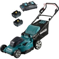 Makita DLM480 Twin 18v LXT Cordless Lawnmower 480mm 2 x 5ah Li-ion Charger