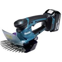 Makita 18V Lxt Grass Shears With Hedge Trimmer Attachment 1 X 5Ah Battery & Fast Charger