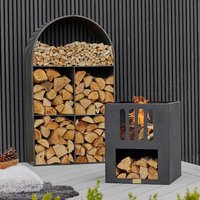Outdoor Libra Contemporary Firebowl