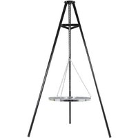 Chrome Hanging Grill and Tripod