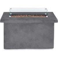 Tower Magna H60cm Rectangular Gas Fire Pit, Grey