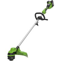 Greenworks GD24X2LT 48v Cordless Grass Trimmer 330mm 2 x 2ah Li-ion Charger
