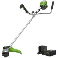 Greenworks GD60BCB 60v Cordless Brushless Grass Trimmer with Bike Handle 1 x 4ah Li-ion Charger