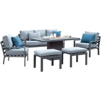 Titchwell 7 Seater Lounge Set with Adjustable Table