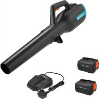 Gardena POWERJET P4A 18v Cordless Garden Leaf Blower 2 x 4ah Li-ion Charger