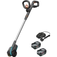 Gardena EASYWEED 1800 P4A 18v Cordless Patio Weeding Brush 2 x 4ah Li-ion Charger