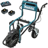 Makita DCU180 18v LXT Cordless Brushless Wheelbarrow 2 x 5ah Li-ion Charger