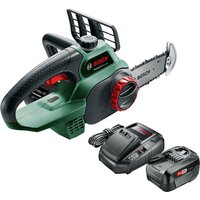 Bosch UNIVERSALCHAIN P4A 18v Cordless Chainsaw 200mm 1 x 4ah Li-ion Charger