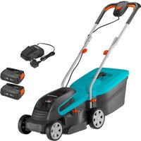 Gardena POWERMAX 32 P4A 36v Cordless Rotary Lawnmower 320mm 2 x 2.5ah Li-ion Charger