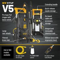 V-Tuf V5 X2 Pressure Washer 165Bar (240V)