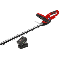 Sealey CHT20V 20v Cordless Hedge Trimmer 520mm 1 x 4ah Li-ion Charger