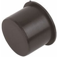 FloPlast Push Fit Waste Socket Plug - 50mm Grey