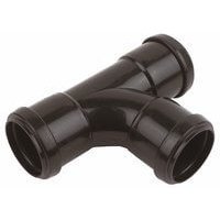 FloPlast Push Fit Waste Tee - 32mm Black