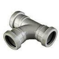 FloPlast Push Fit Waste Tee - 50mm Grey