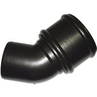 FloPlast Ring Seal Soil Bend Single Socket - 135 Degree x 110mm Cast Iron Effect