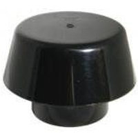 FloPlast Ring Seal Soil Vent Cowl - 110mm Black
