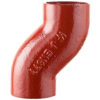 Cast Iron Halifax Soil Offset Bend - 100mm x 75mm Projection