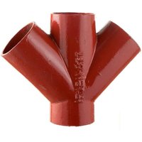 Cast Iron Halifax Soil Branch Double - 45 Degree x 150mm