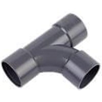 FloPlast Solvent Weld Waste Tee - 50mm Grey