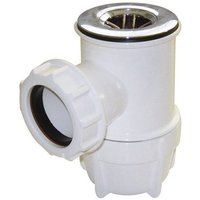 FloPlast Shower Trap Chrome Grid - 40mm x 50mm Chrome