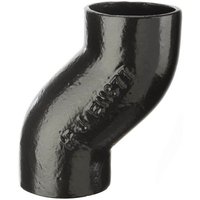Push Fit Cast Iron Soil Offset Bend - 75mm Projection x 100mm
