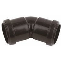 FloPlast Push Fit Waste Bend - 135 Degree x 32mm Black