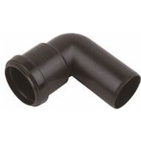 FloPlast Push Fit Waste Bend Swivel - 90 Degree x 40mm Black